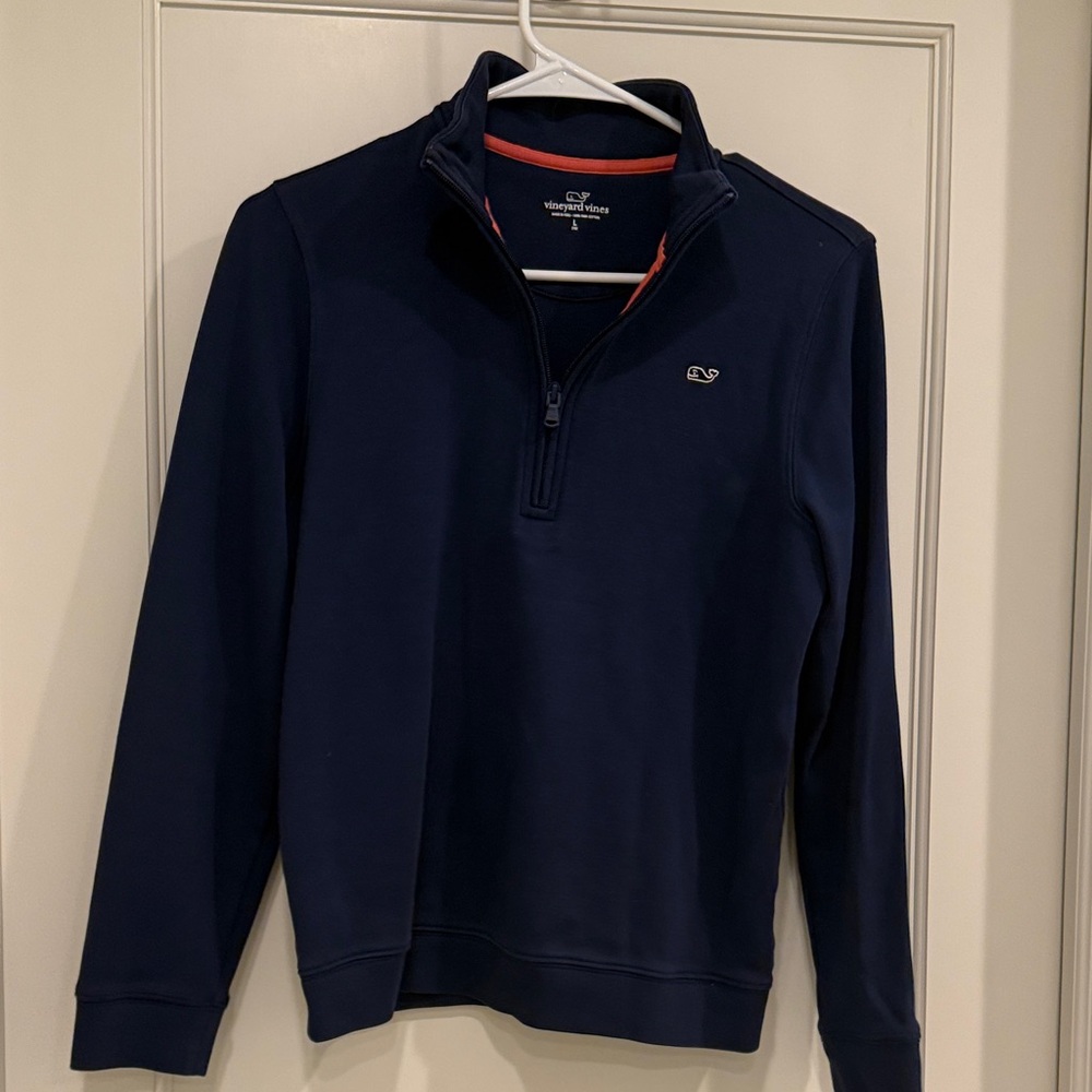 Vineyard Vines boys navy quarter zip